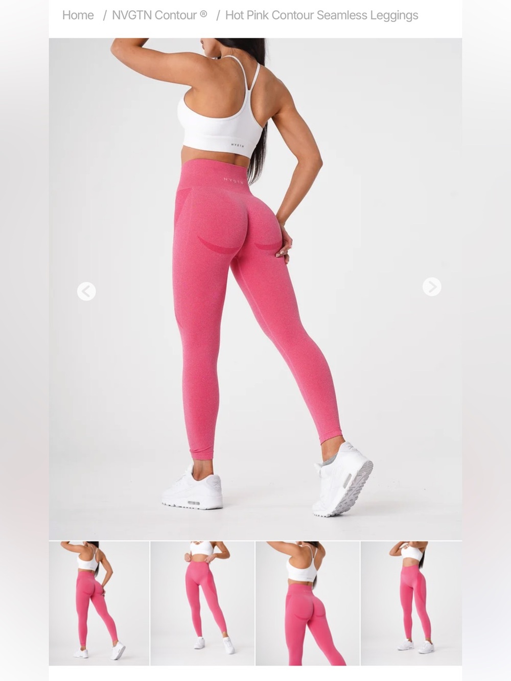 NVGTN Seamless High-Waist Leggings in Rose